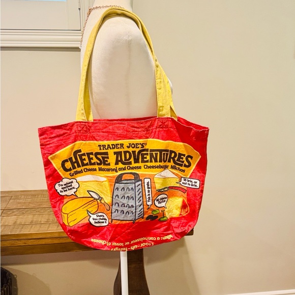 Trader Joe'S Handbags - Trader Joe's Red and Yellow Cheese Adventures Tote Bag